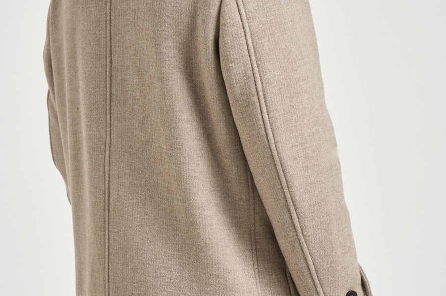 Montgomery uomo idrorepellente rain wool beige ATLANTIC CO CAMPLIN 