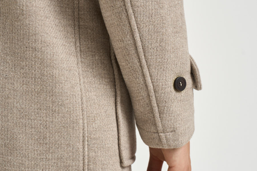 Montgomery uomo idrorepellente rain wool beige ATLANTIC CO CAMPLIN 