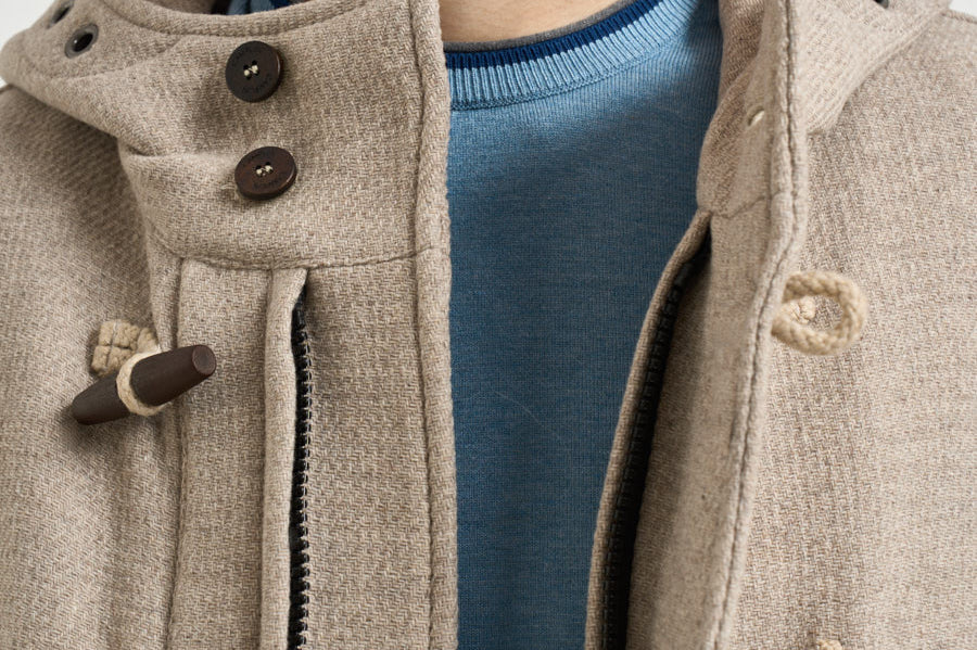 Montgomery uomo idrorepellente rain wool beige ATLANTIC CO CAMPLIN 