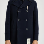 Cappotto uomo doppiopetto blu navy ISLAND BN CAMPLIN 