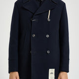 Cappotto uomo doppiopetto blu navy ISLAND BN CAMPLIN 