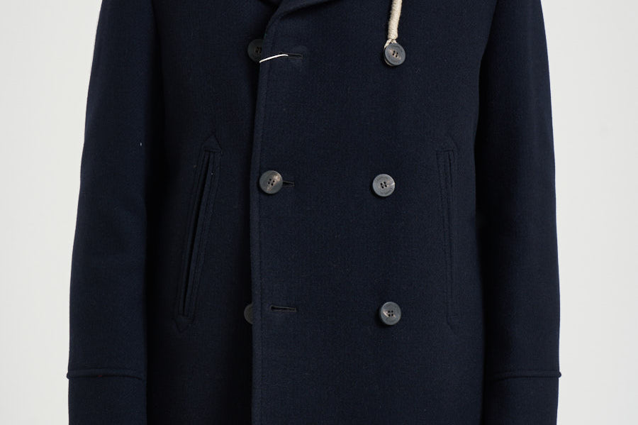 Cappotto uomo doppiopetto blu navy ISLAND BN CAMPLIN 