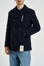 Cappotto uomo doppiopetto blu navy ISLAND BN CAMPLIN 