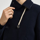 Cappotto uomo doppiopetto blu navy ISLAND BN CAMPLIN 