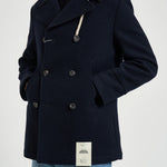 Cappotto uomo doppiopetto blu navy ISLAND BN CAMPLIN 