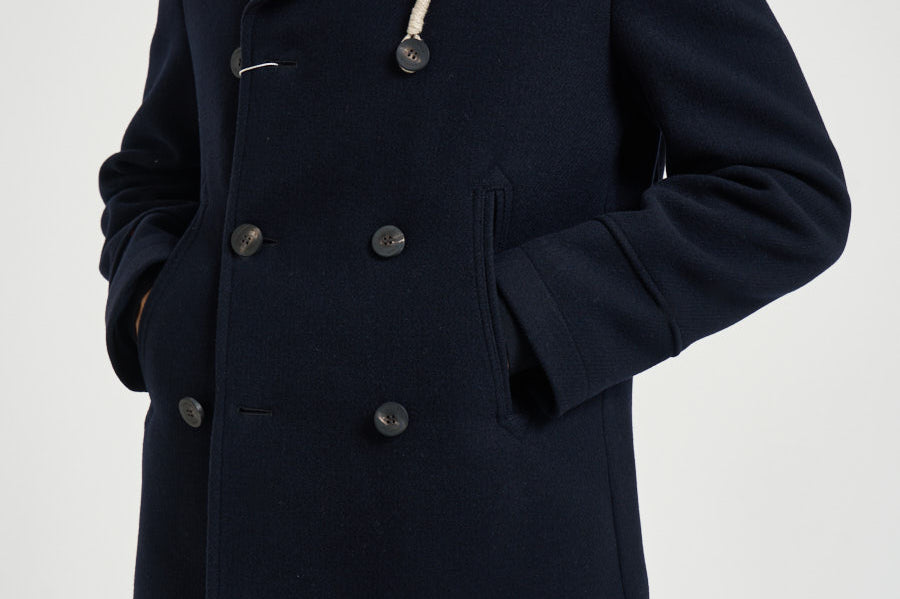 Cappotto uomo doppiopetto blu navy ISLAND BN CAMPLIN 