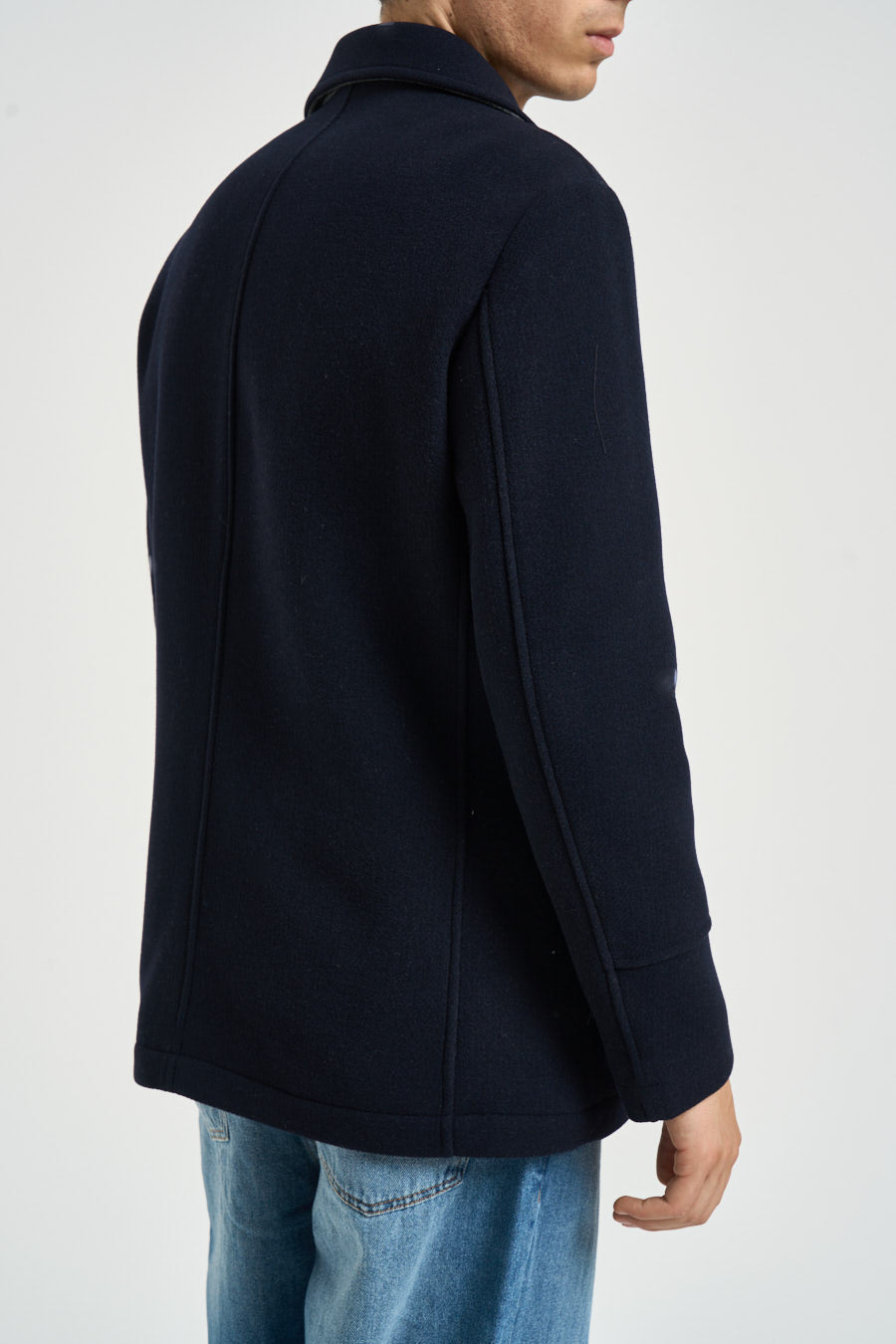 Cappotto uomo doppiopetto blu navy ISLAND BN CAMPLIN 