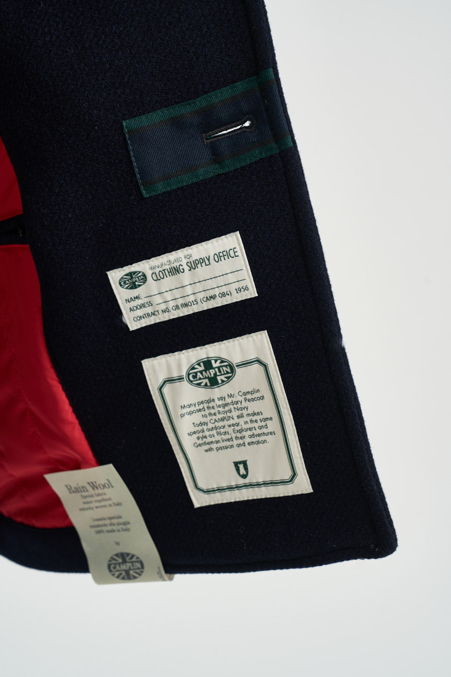 Cappotto uomo doppiopetto blu navy ISLAND BN CAMPLIN 