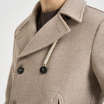 Cappotto uomo doppiopetto beige ISLAND CO CAMPLIN 