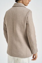 Cappotto uomo doppiopetto beige ISLAND CO CAMPLIN 