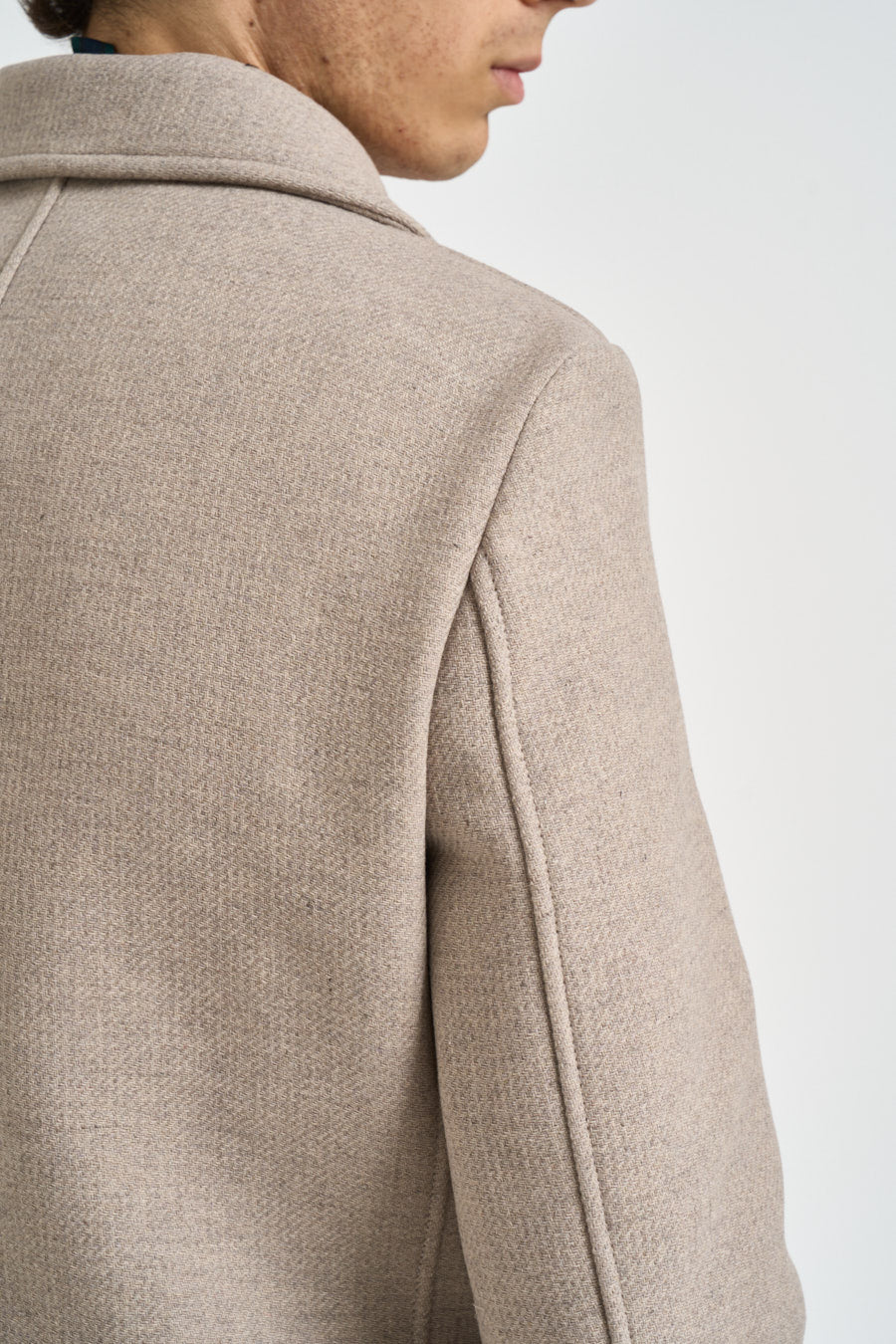 Cappotto uomo doppiopetto beige ISLAND CO CAMPLIN 
