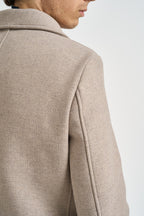 Cappotto uomo doppiopetto beige ISLAND CO CAMPLIN 