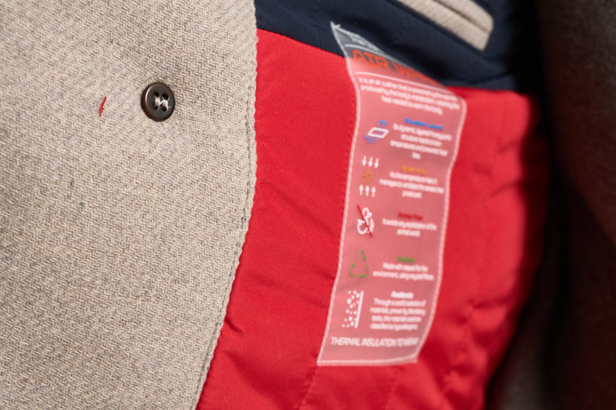 Cappotto uomo doppiopetto beige ISLAND CO CAMPLIN 