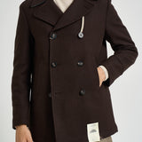 Cappotto uomo doppiopetto testa di moro ISLAND D2 CAMPLIN 