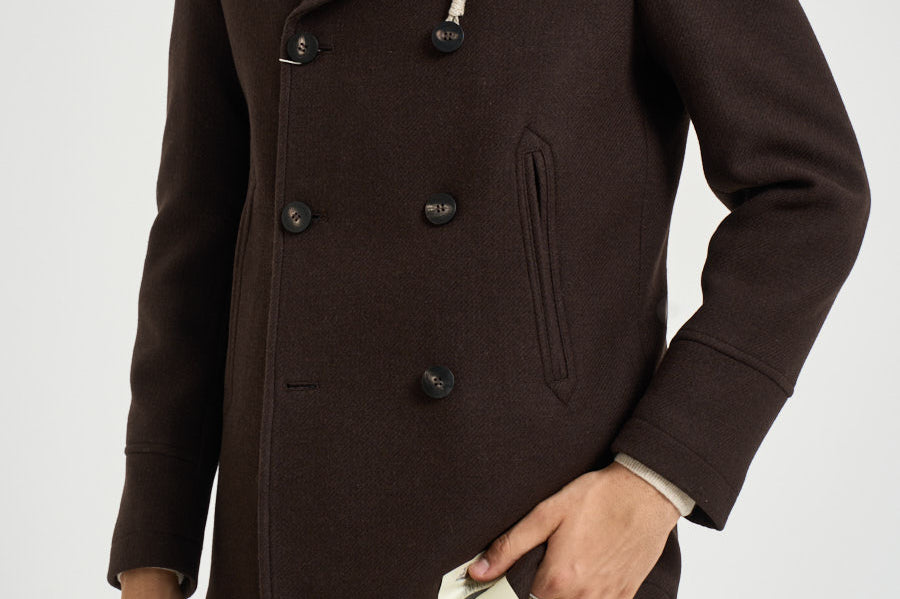 Cappotto uomo doppiopetto testa di moro ISLAND D2 CAMPLIN 