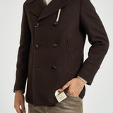 Cappotto uomo doppiopetto testa di moro ISLAND D2 CAMPLIN 