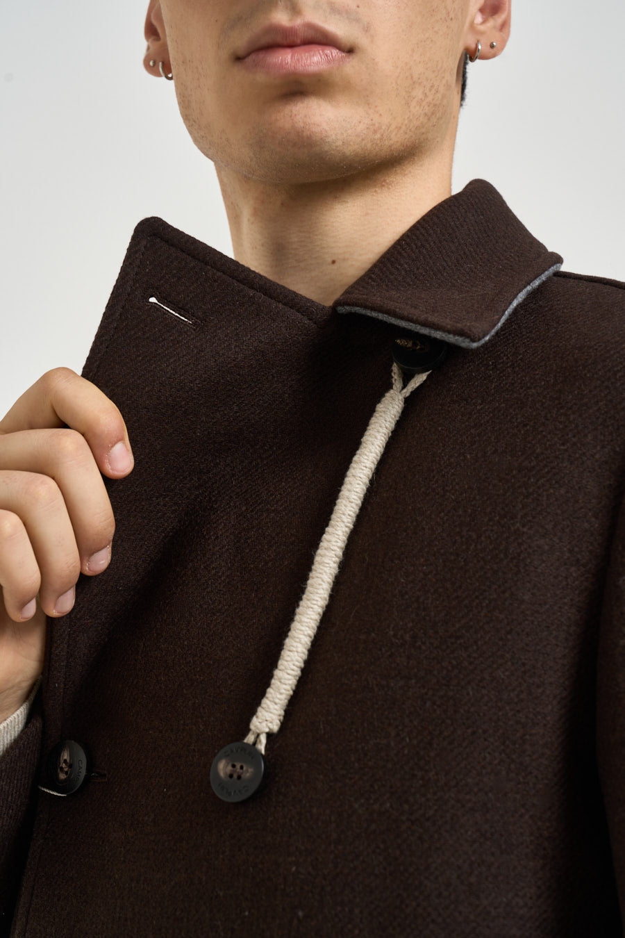 Cappotto uomo doppiopetto testa di moro ISLAND D2 CAMPLIN 