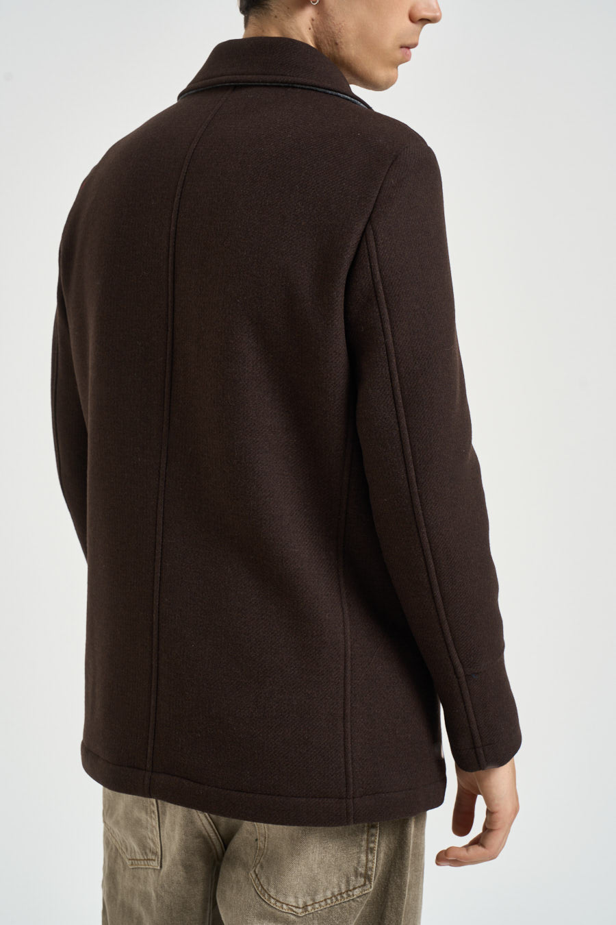 Cappotto uomo doppiopetto testa di moro ISLAND D2 CAMPLIN 