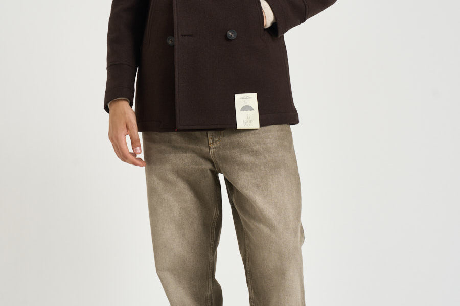 Cappotto uomo doppiopetto testa di moro ISLAND D2 CAMPLIN 