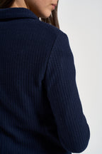 Giacca donna doppio petto in jersey blu FD4157 001 CIRCOLO 1901 
