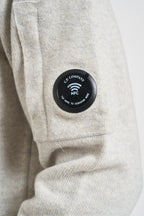 Maglia uomo girocollo grigio chiaro mélange 21CMKN707AA 110149AM13 C.P. COMPANY 