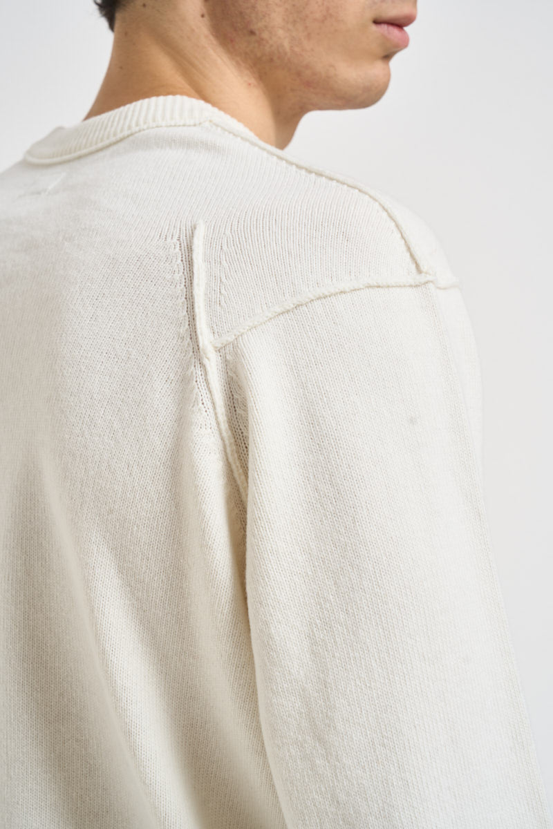 Maglia uomo girocollo panna RFCMKN707 110149103 C.P. COMPANY 