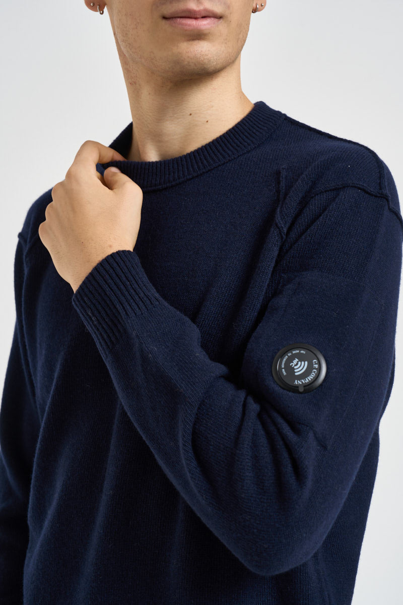 Maglia uomo girocollo blu RFCMKN707 110149888 C.P. COMPANY 