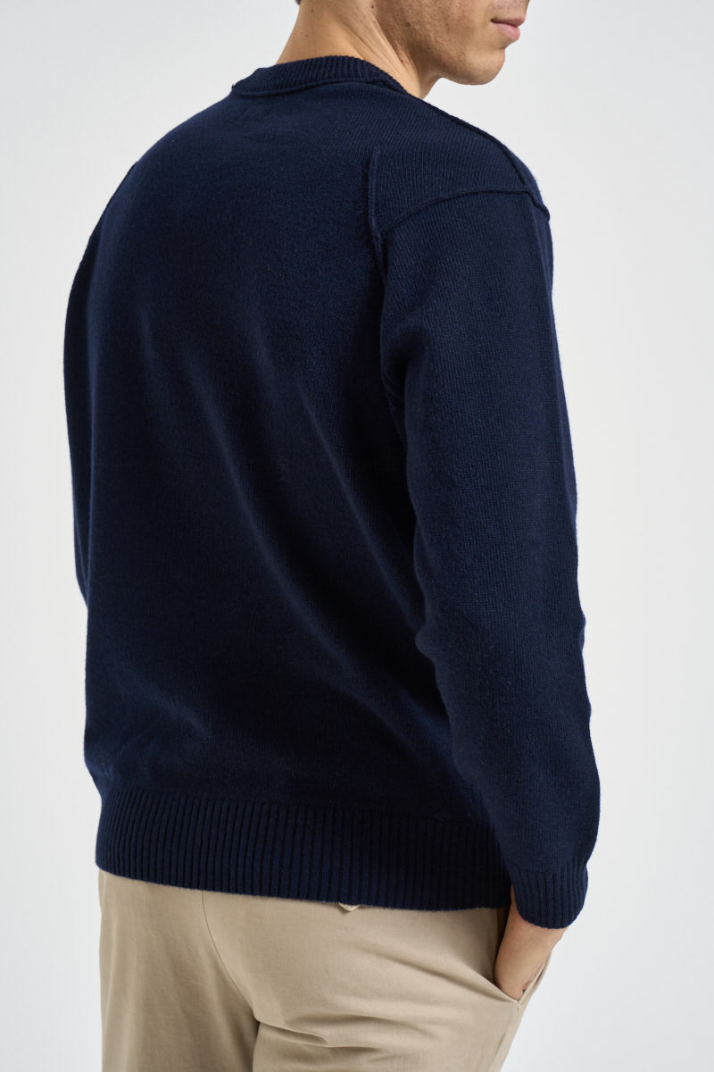 Maglia uomo girocollo blu RFCMKN707 110149888 C.P. COMPANY 