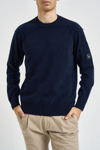 Maglia uomo girocollo blu RFCMKN707 110149888 C.P. COMPANY 