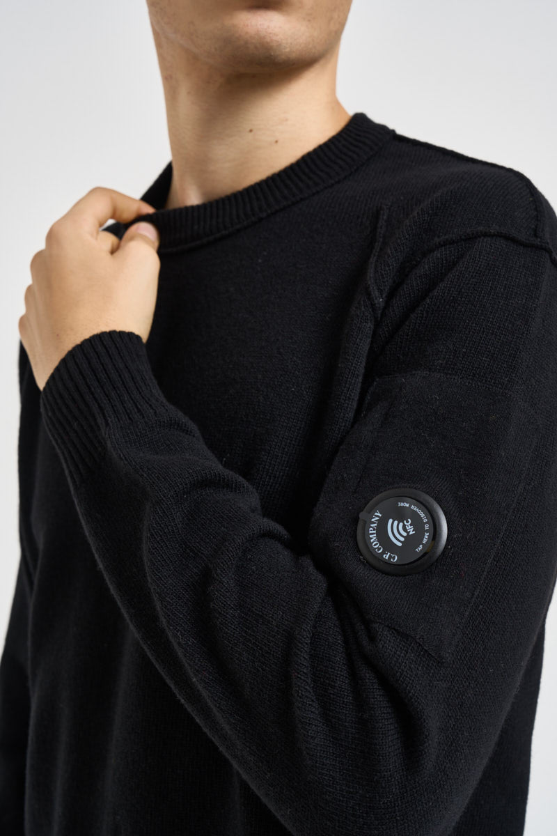 Maglia uomo girocollo nera RFCMKN707 110149999 C.P. COMPANY 