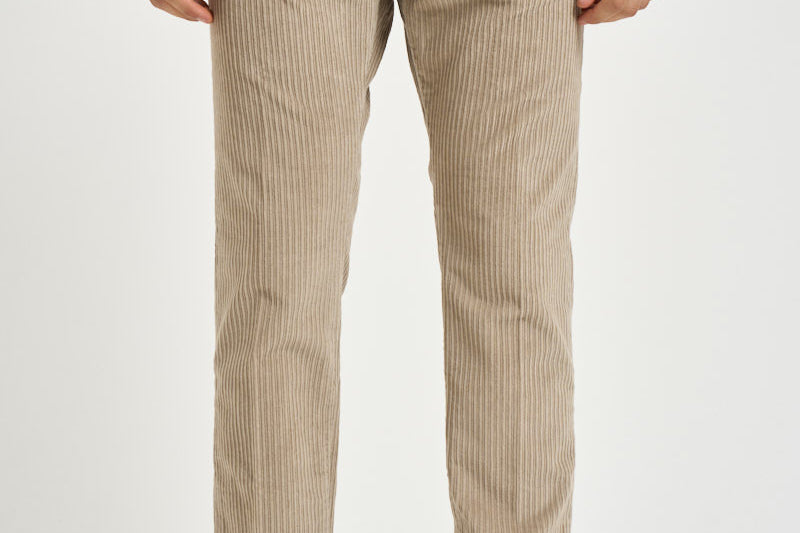Pantalone uomo con elastico in vita beige M05MITTE 1808102 CRUNA 