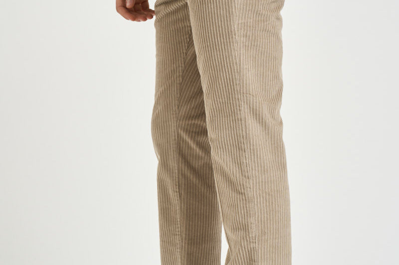 Pantalone uomo con elastico in vita beige M05MITTE 1808102 CRUNA 