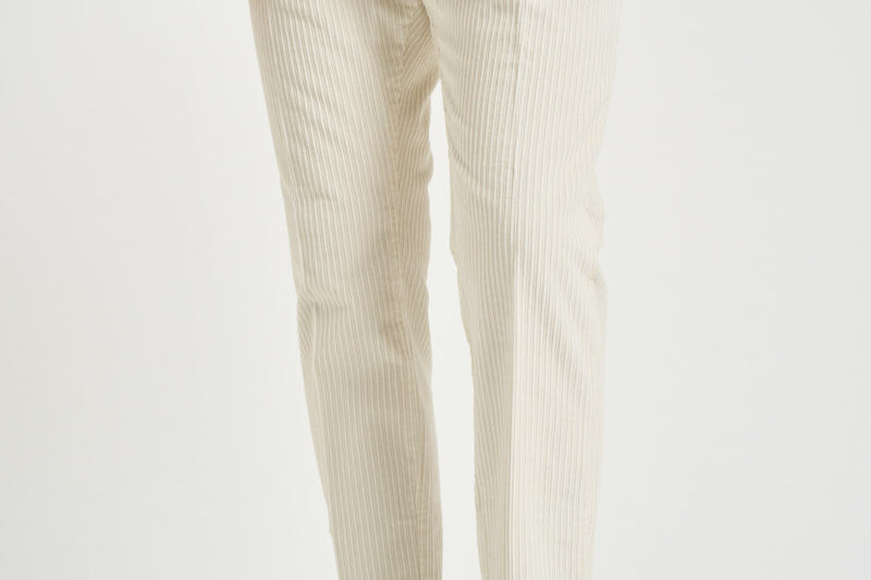 Pantalone uomo in velluto a coste panna M05MITTE 1808102 CRUNA 