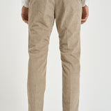 Pantalone uomo con elastico in vita beige M05MITTE 1808102 CRUNA 