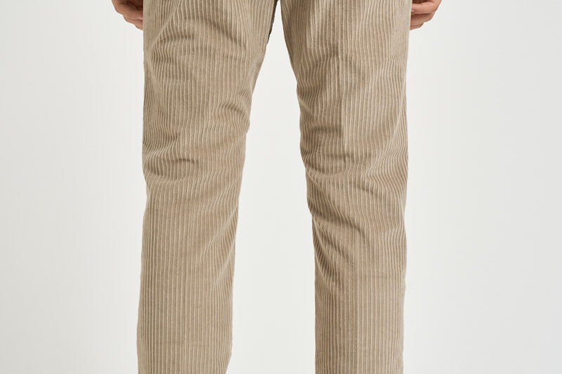 Pantalone uomo con elastico in vita beige M05MITTE 1808102 CRUNA 