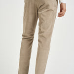 Pantalone uomo con elastico in vita beige M05MITTE 1808102 CRUNA 