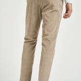 Pantalone uomo con elastico in vita beige M05MITTE 1808102 CRUNA 