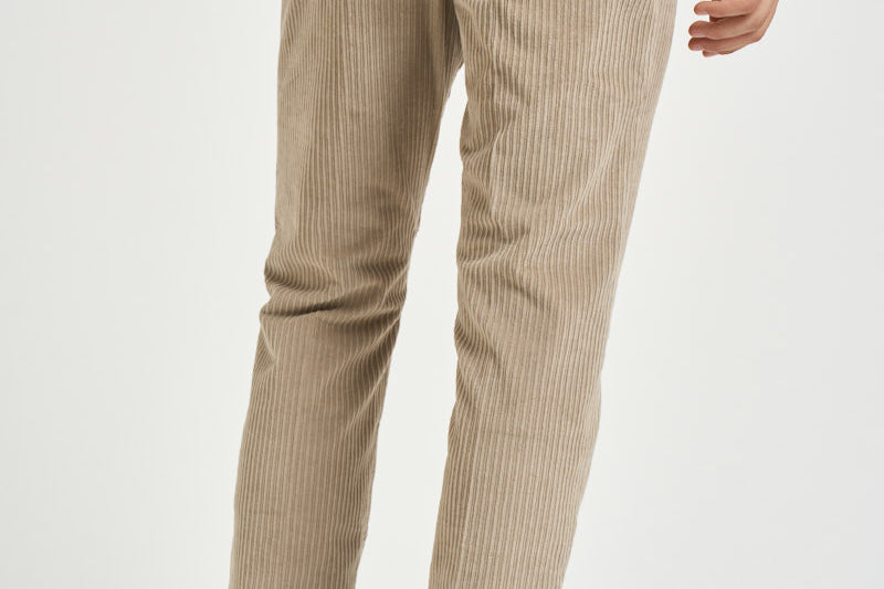 Pantalone uomo con elastico in vita beige M05MITTE 1808102 CRUNA 