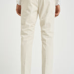 Pantalone uomo in velluto a coste panna M05MITTE 1808102 CRUNA 
