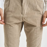 Pantalone uomo con elastico in vita beige M05MITTE 1808102 CRUNA 