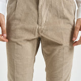 Pantalone uomo con elastico in vita beige M05MITTE 1808102 CRUNA 