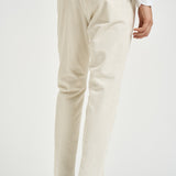 Pantalone uomo in velluto a coste panna M05MITTE 1808102 CRUNA 