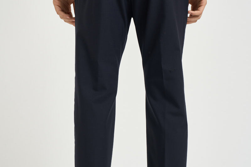 Pantalone uomo con elastico in vita blu M05MITTE 1808122 CRUNA 