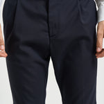 Pantalone uomo con elastico in vita blu M05MITTE 1808122 CRUNA 