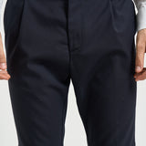 Pantalone uomo con elastico in vita blu M05MITTE 1808122 CRUNA 