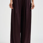 Pantalone donna Sandy palazzo vino 3905A AUBERGINE DANAME 