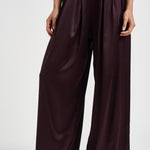 Pantalone donna Sandy palazzo vino 3905A AUBERGINE DANAME 
