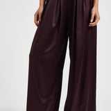 Pantalone donna Sandy palazzo vino 3905A AUBERGINE DANAME 