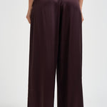 Pantalone donna Sandy palazzo vino 3905A AUBERGINE DANAME 