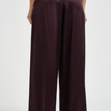 Pantalone donna Sandy palazzo vino 3905A AUBERGINE DANAME 